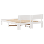 Casa si Gradina - Mobilier - Paturi si accesorii - Paturi - Cadru de Pat cu Tablie Alb 140x200 cm Lemn Masiv de Pin - Infinity.ro