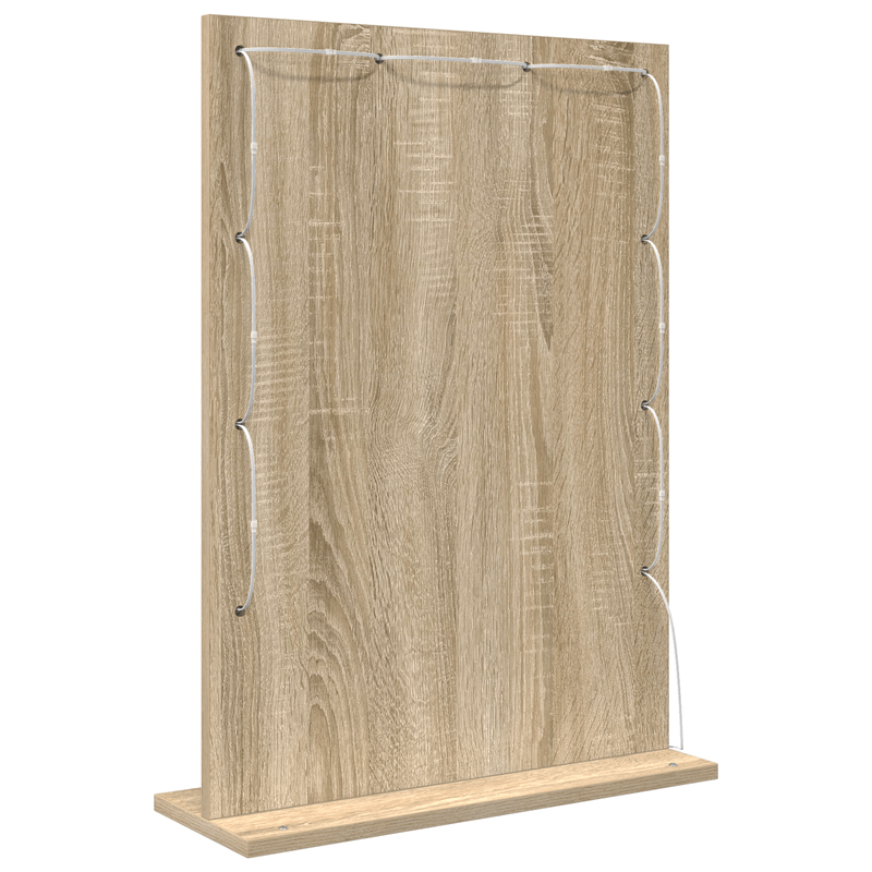 Casa si Gradina - Decoratiuni - Oglinzi - Oglinda de Toaleta Stejar Sonoma MDF, Sticla 70 x 50 x 18 cm - Infinity.ro
