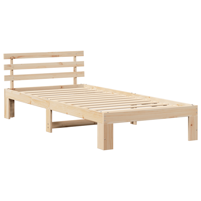 Casa si Gradina - Mobilier - Paturi si accesorii - Paturi - Cadru de Pat Natural din Lemn de Pin Natural Lemn masiv de pin - Infinity.ro