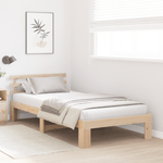 Casa si Gradina - Mobilier - Paturi si accesorii - Paturi - Cadru de Pat Natural din Lemn de Pin Natural Lemn masiv de pin - Infinity.ro