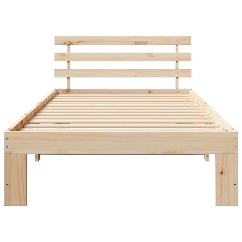 Casa si Gradina - Mobilier - Paturi si accesorii - Paturi - Cadru de Pat Natural din Lemn de Pin Natural Lemn masiv de pin - Infinity.ro