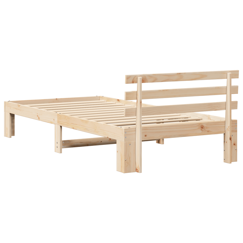 Casa si Gradina - Mobilier - Paturi si accesorii - Paturi - Cadru de Pat Natural din Lemn de Pin Natural Lemn masiv de pin - Infinity.ro