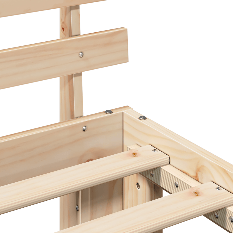 Casa si Gradina - Mobilier - Paturi si accesorii - Paturi - Cadru de Pat Natural din Lemn de Pin Natural Lemn masiv de pin - Infinity.ro