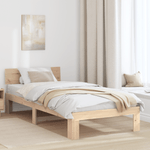 Casa si Gradina - Mobilier - Paturi si accesorii - Paturi - Cadru de pat cu tablier 100x200 cm din lemn masiv de pin - Infinity.ro