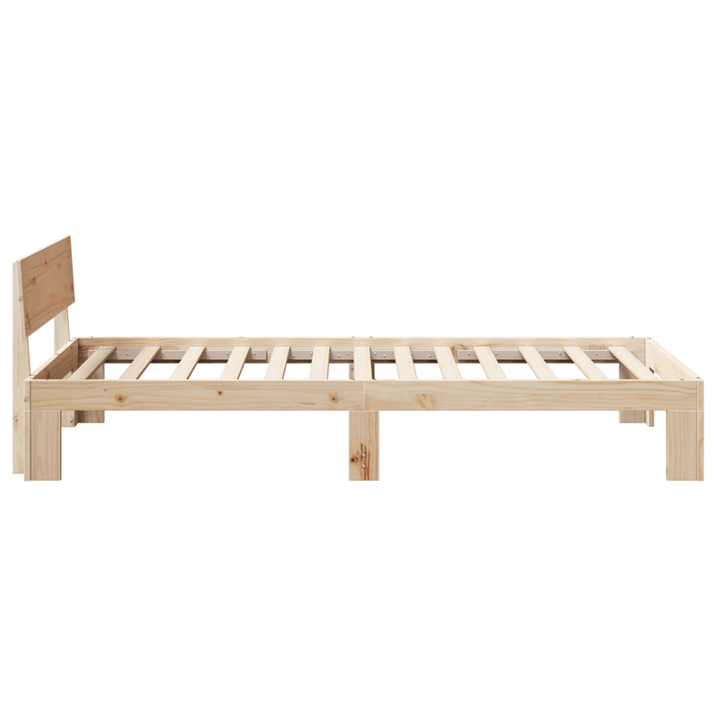 Casa si Gradina - Mobilier - Paturi si accesorii - Paturi - Cadru de pat cu tablier 100x200 cm din lemn masiv de pin - Infinity.ro