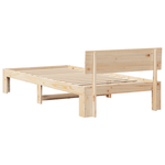 Casa si Gradina - Mobilier - Paturi si accesorii - Paturi - Cadru de pat cu tablier 100x200 cm din lemn masiv de pin - Infinity.ro