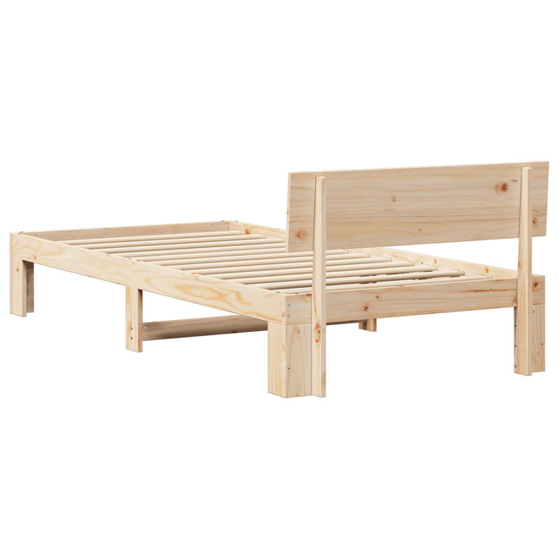 Casa si Gradina - Mobilier - Paturi si accesorii - Paturi - Cadru de pat cu tablier 100x200 cm din lemn masiv de pin - Infinity.ro