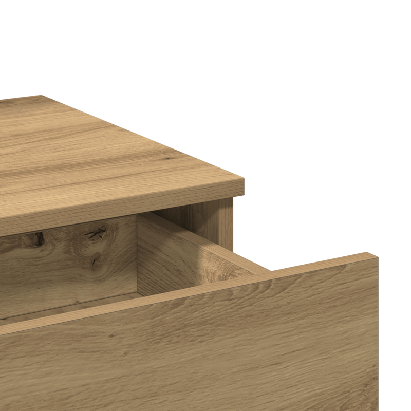 Casa si Gradina - Mobilier - Comode si corpuri - Masute de toaleta - Masa de toaleta oglinda & LED, stejar artizanal, lemn prelucrat - Infinity.ro