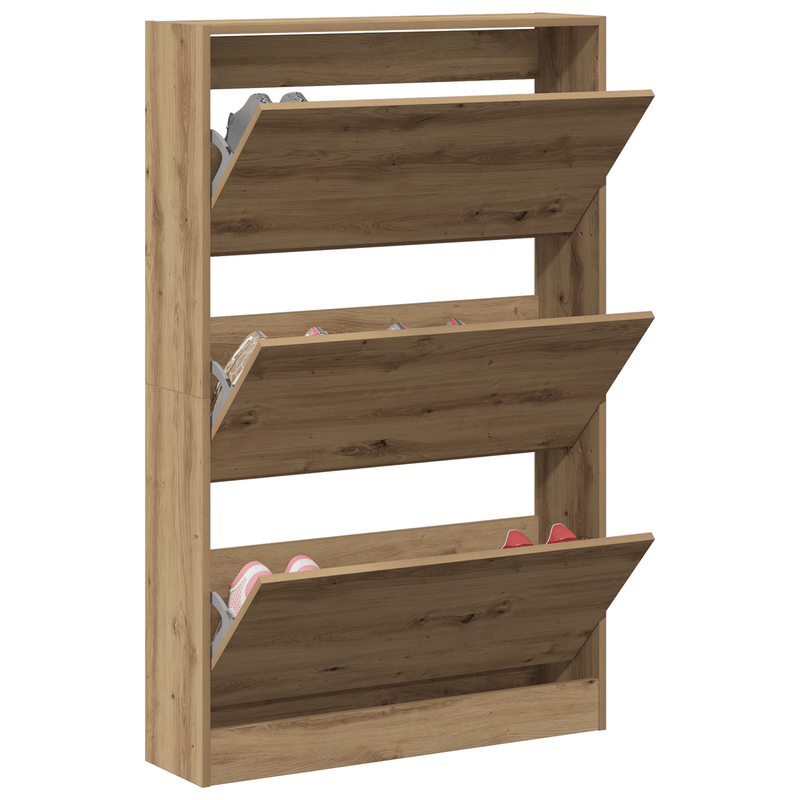 Casa si Gradina - Mobilier - Organizare si depozitare - Organizator incaltaminte - Dulap de incaltaminte Stejar Artisan 80x21x125,5 cm Lemn prelucrat - Infinity.ro