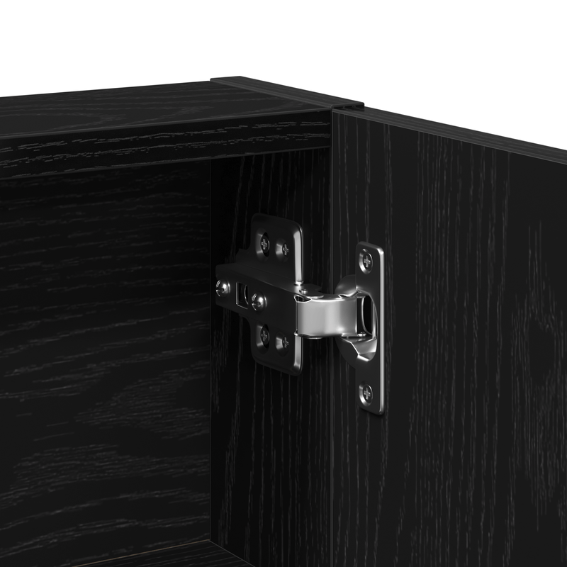 Casa si Gradina - Mobilier - Comode si corpuri - Masute de toaleta - Masa de toaleta oglinda & LED, stejar negru, lemn prelucrat - Infinity.ro