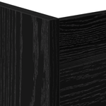 Casa si Gradina - Bucatarie si vesela - Ustensile bucatarie - Cosuri servire - Trotineta de depozitare ingusta 3 Etaje Stejar Negru Lemn Ingineresc - Infinity.ro