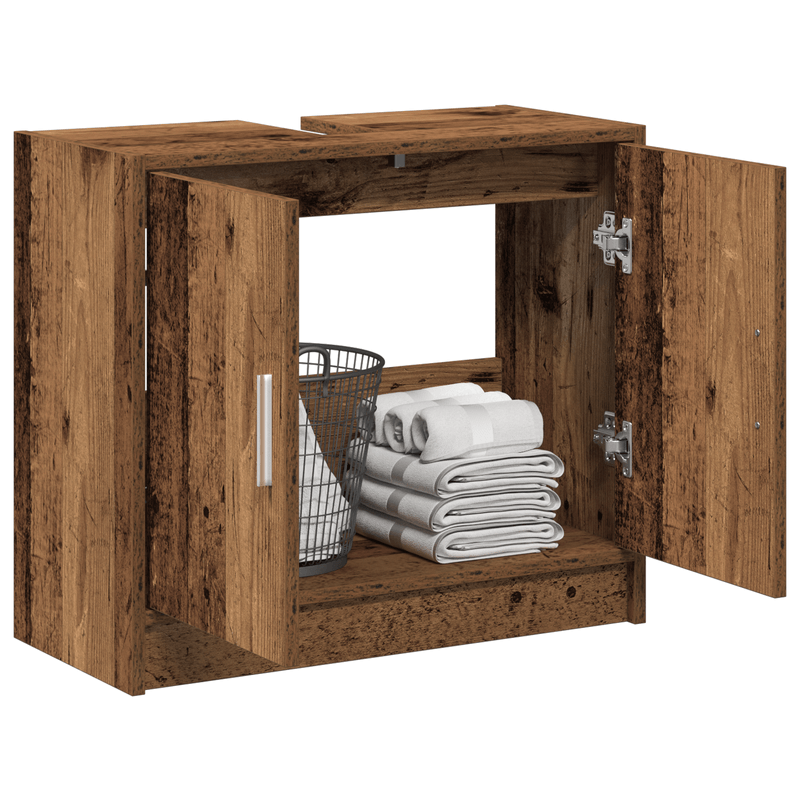 Casa si Gradina - Mobilier - Mobilier baie - Comode baie - Cabinet Chiuveta Lemn Vechi 63x29x55 cm Lemn Inginerizat - Infinity.ro