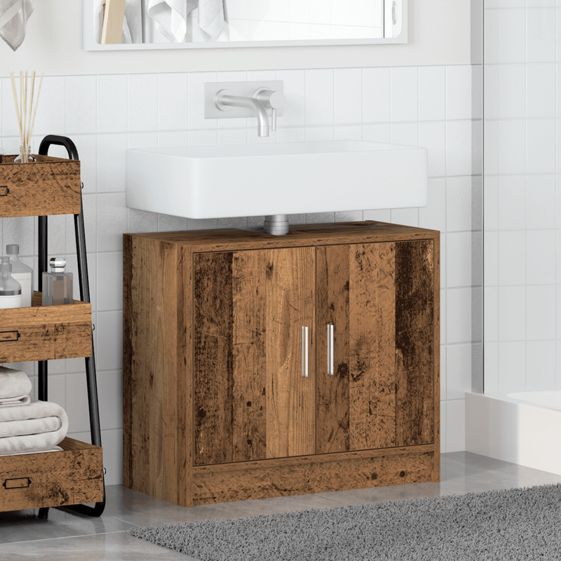 Casa si Gradina - Mobilier - Mobilier baie - Comode baie - Cabinet Chiuveta Lemn Vechi 63x29x55 cm Lemn Inginerizat - Infinity.ro