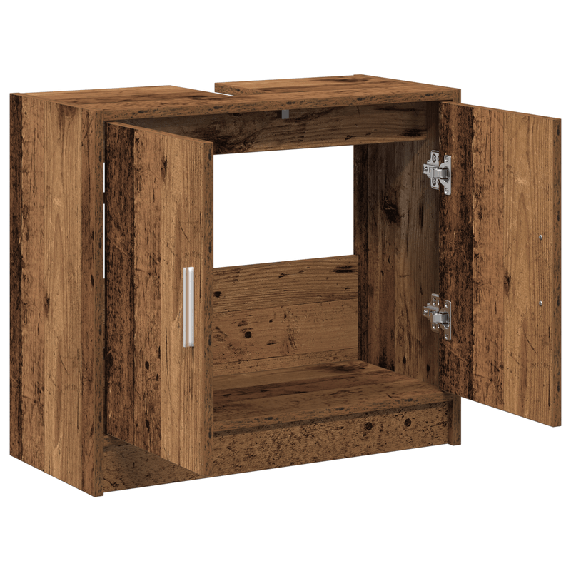 Casa si Gradina - Mobilier - Mobilier baie - Comode baie - Cabinet Chiuveta Lemn Vechi 63x29x55 cm Lemn Inginerizat - Infinity.ro