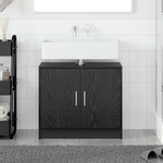 Casa si Gradina - Mobilier - Mobilier baie - Comode baie - Cabinet pentru chiuveta Stejar negru 63x29x55 cm Lemn prelucrat - Infinity.ro