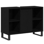 Casa si Gradina - Mobilier - Mobilier baie - Corpuri baie - Unitate de baie din stejar negru Stejar negru MDF Mediul - Infinity.ro