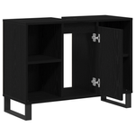 Casa si Gradina - Mobilier - Mobilier baie - Corpuri baie - Unitate de baie din stejar negru Stejar negru MDF Mediul - Infinity.ro