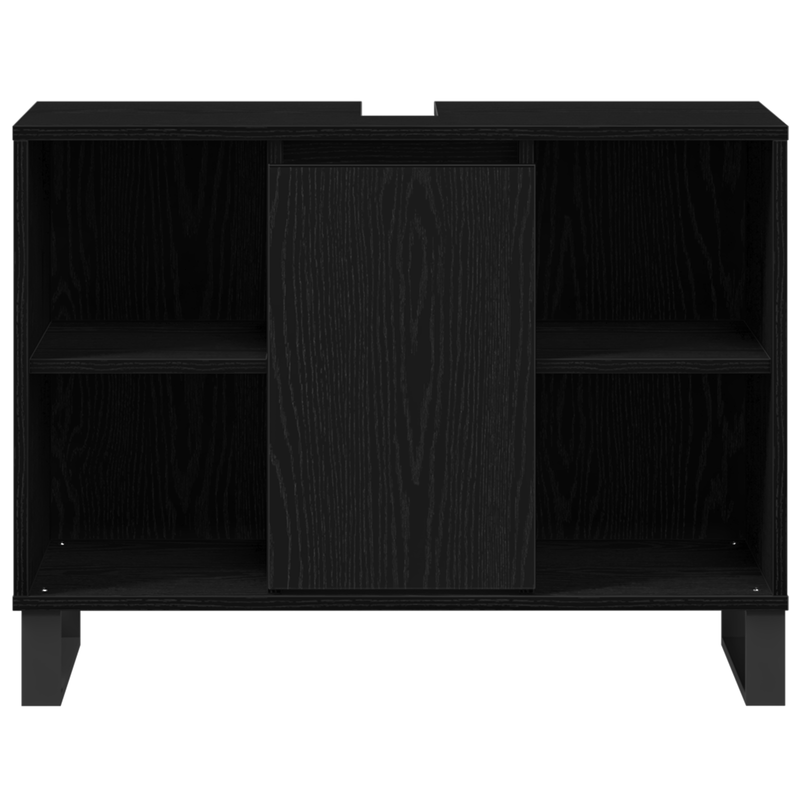 Casa si Gradina - Mobilier - Mobilier baie - Corpuri baie - Unitate de baie din stejar negru Stejar negru MDF Mediul - Infinity.ro