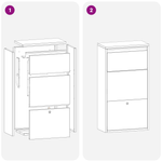 Casa si Gradina - Constructii - Depozitare, transport si protectie - Cutii postale - Cutie postala pentru colete 44x22x82 cm Otel rezistent la vreme - Infinity.ro