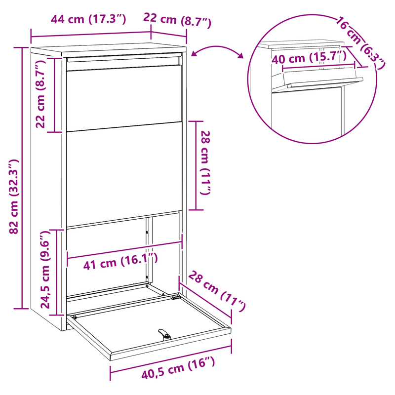 Casa si Gradina - Constructii - Depozitare, transport si protectie - Cutii postale - Cutie postala pentru colete 44x22x82 cm Otel rezistent la vreme - Infinity.ro