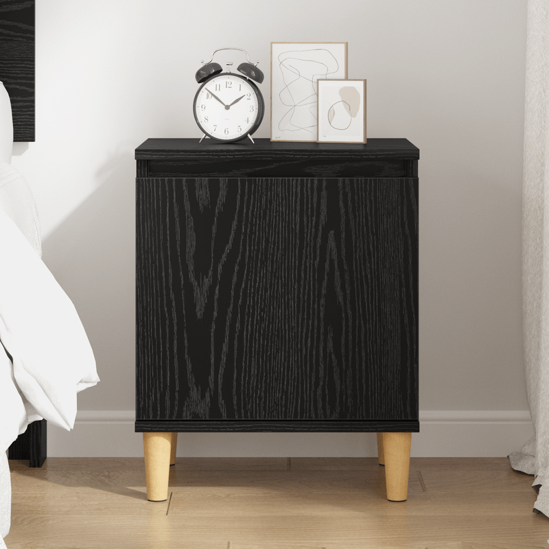Casa si Gradina - Mobilier - Comode si corpuri - Noptiere - Noptiera din Stejar Negru Stejar Negru Lemn 40 x 30 x 50 cm - Infinity.ro