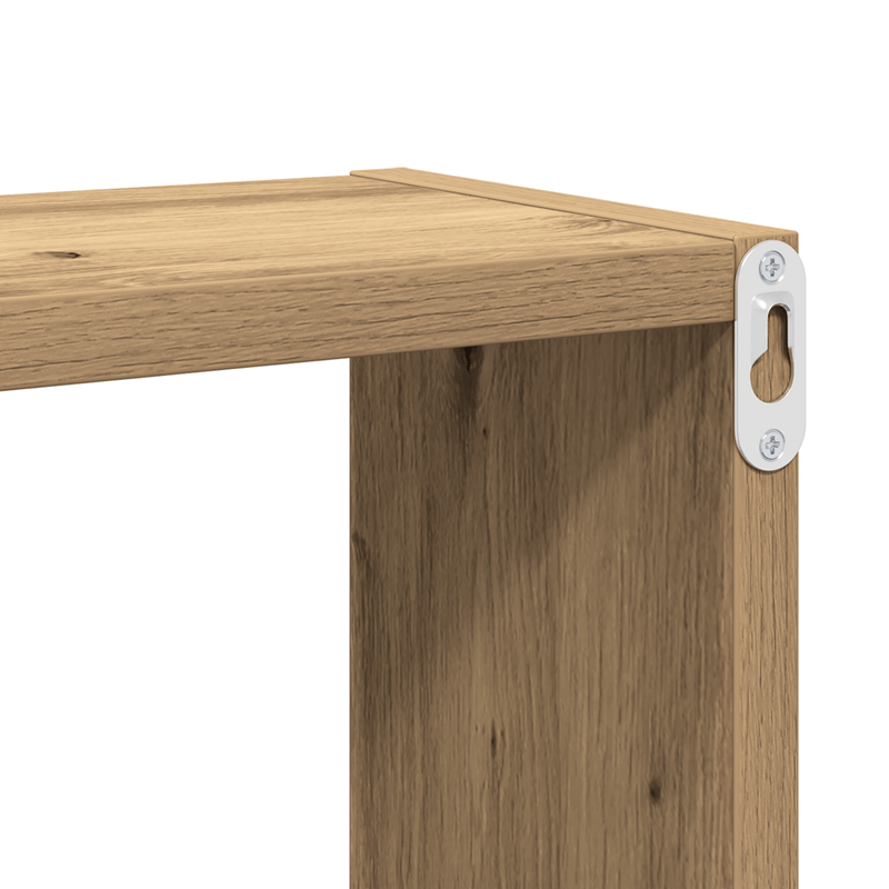 Casa si Gradina - Mobilier - Biblioteci si rafturi - Rafturi - Set de 4 Rafturi Montate pe Perete Stejar Artizanal MDF cu Furnir - Infinity.ro