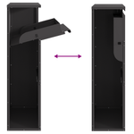 Casa si Gradina - Constructii - Depozitare, transport si protectie - Cutii postale - Cutie postala neagra 44x22x82 cm din otel - Infinity.ro