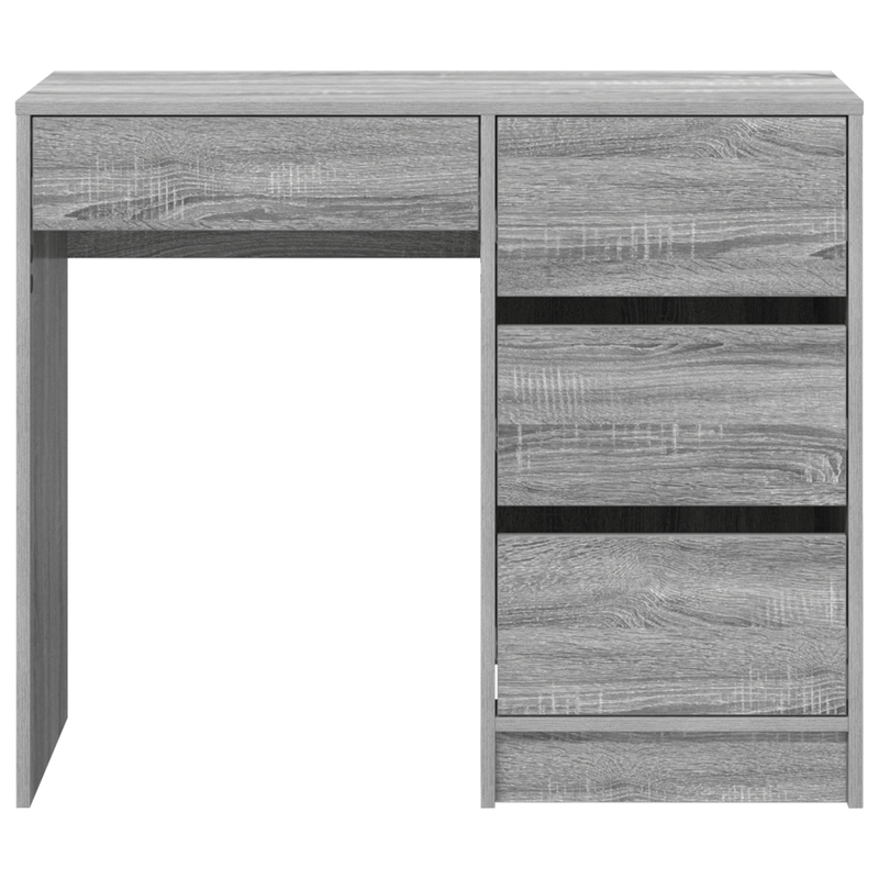 Casa si Gradina - Mobilier - Mese si birouri - Birouri - Birou Gri Gri Sonoma Lemn Prelucrat Mediu Depozitare Birou Gri - Infinity.ro