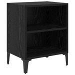 Casa si Gradina - Mobilier - Comode si corpuri - Noptiere - Noptiera Stejar negru 40x30x50 cm Lemn ingineresc - Infinity.ro