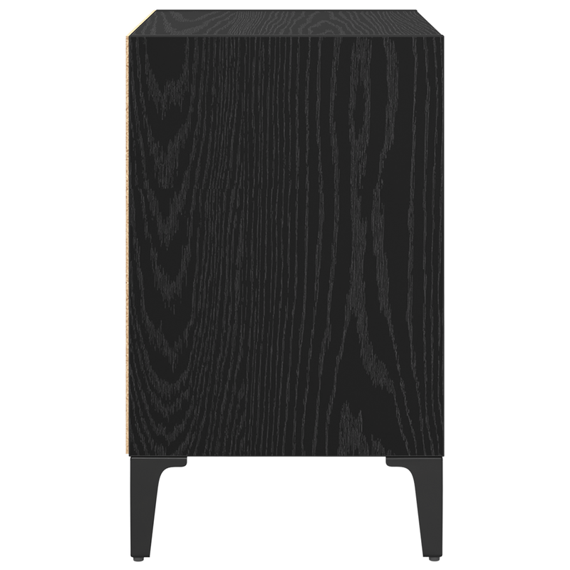 Casa si Gradina - Mobilier - Comode si corpuri - Noptiere - Noptiera Stejar negru 40x30x50 cm Lemn ingineresc - Infinity.ro