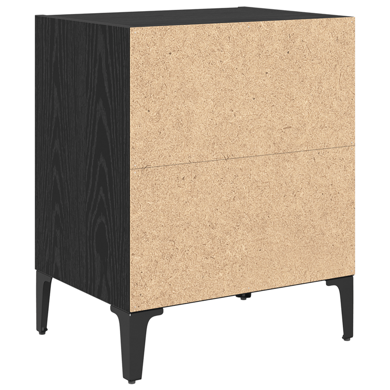 Casa si Gradina - Mobilier - Comode si corpuri - Noptiere - Noptiera Stejar negru 40x30x50 cm Lemn ingineresc - Infinity.ro
