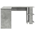 Casa si Gradina - Mobilier - Mese si birouri - Birouri - Birou Modern din Beton Gri in Colt Gri beton Placi aglomerate Medie - Infinity.ro
