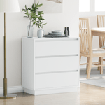 Casa si Gradina - Mobilier - Comode si corpuri - Noptiere - Noptiera cu LED, alb, 71x34,5x75 cm, lemn prelucrat - Infinity.ro