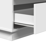 Casa si Gradina - Mobilier - Comode si corpuri - Noptiere - Noptiera cu LED, alb, 71x34,5x75 cm, lemn prelucrat - Infinity.ro
