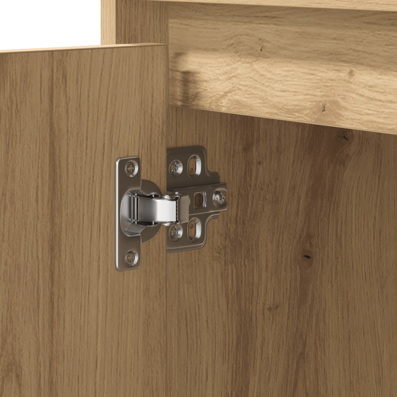 Casa si Gradina - Mobilier - Comode si corpuri - Noptiere - Noptiera cu LED 2 buc Artisan Stejar 50x34,5x50 cm - Infinity.ro