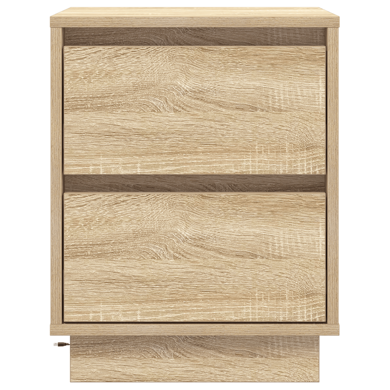 Casa si Gradina - Mobilier - Comode si corpuri - Noptiere - Noptierile cu LED 2 pcs Sonoma Oak 39x34.5x50 cm - Infinity.ro