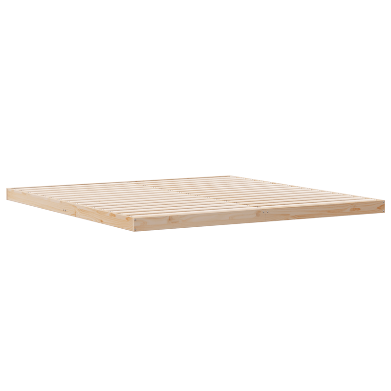 Casa si Gradina - Mobilier - Paturi si accesorii - Paturi - Cadru de pat de podea, alb, 180x210 cm, lemn masiv de pin - Infinity.ro