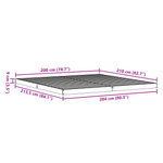 Casa si Gradina - Mobilier - Paturi si accesorii - Paturi - Cadru de pat de podea, 200x210 cm, lemn masiv de pin - Infinity.ro