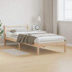 Casa si Gradina - Mobilier - Paturi si accesorii - Paturi - Cadru de pat cu tablie, 80x220 cm, lemn masiv de pin - Infinity.ro