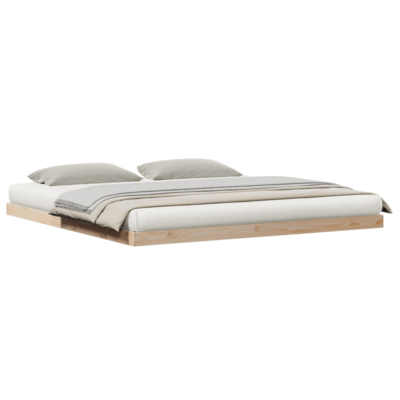 Casa si Gradina - Mobilier - Paturi si accesorii - Paturi - Cadru de Pat  Lemn Natural Lemn Masiv de Pin 180 x 220 cm Durabil - Infinity.ro