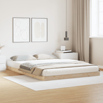 Casa si Gradina - Mobilier - Paturi si accesorii - Paturi - Cadru de pat de podea, alb, 140x220 cm, lemn masiv de pin - Infinity.ro