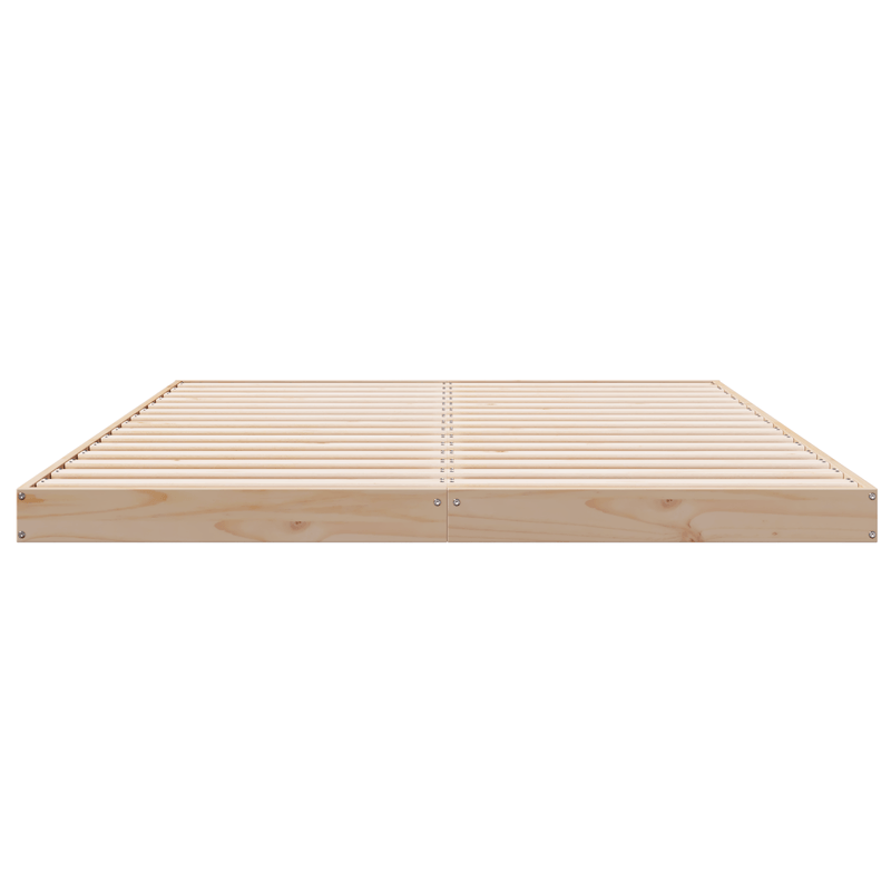 Casa si Gradina - Mobilier - Paturi si accesorii - Paturi - Cadru de pat de podea, alb, 140x220 cm, lemn masiv de pin - Infinity.ro