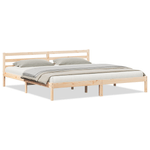 Casa si Gradina - Mobilier - Paturi si accesorii - Paturi - Cadru de pat cu tablie, 200x220 cm, lemn masiv de pin - Infinity.ro