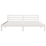 Casa si Gradina - Mobilier - Paturi si accesorii - Paturi - Cadru de pat cu tablie, alb, 200x210 cm, lemn masiv de pin - Infinity.ro