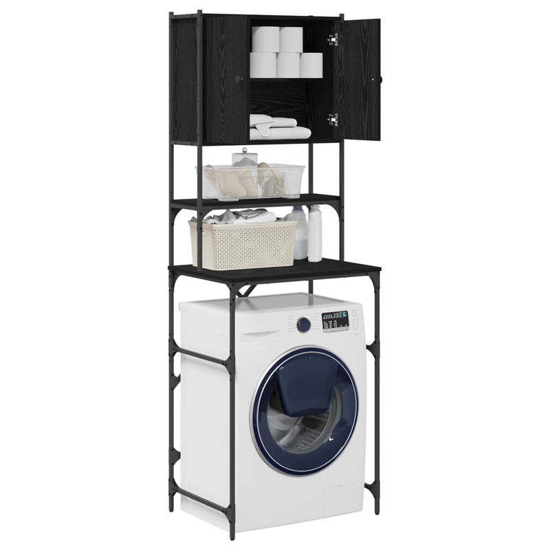Electronice si Electrocasnice - Masini de spalat vase - Accesorii masini de spalat vase - Dulap pentru masina de spalat Stejar Negru 68x48.5x194 cm - Infinity.ro