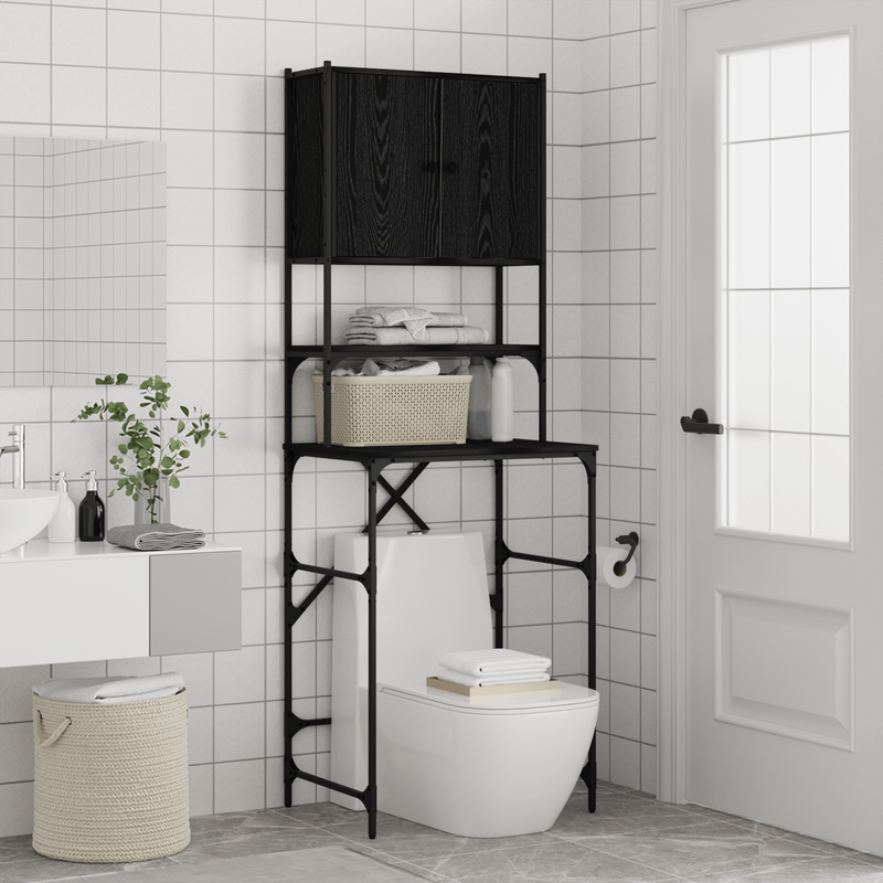 Electronice si Electrocasnice - Masini de spalat vase - Accesorii masini de spalat vase - Dulap pentru masina de spalat Stejar Negru 68x48.5x194 cm - Infinity.ro
