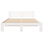 Casa si Gradina - Mobilier - Paturi si accesorii - Paturi - Cadru de Pat din Lemn Alb Lemn 160 x 200 cm Durabil - Infinity.ro