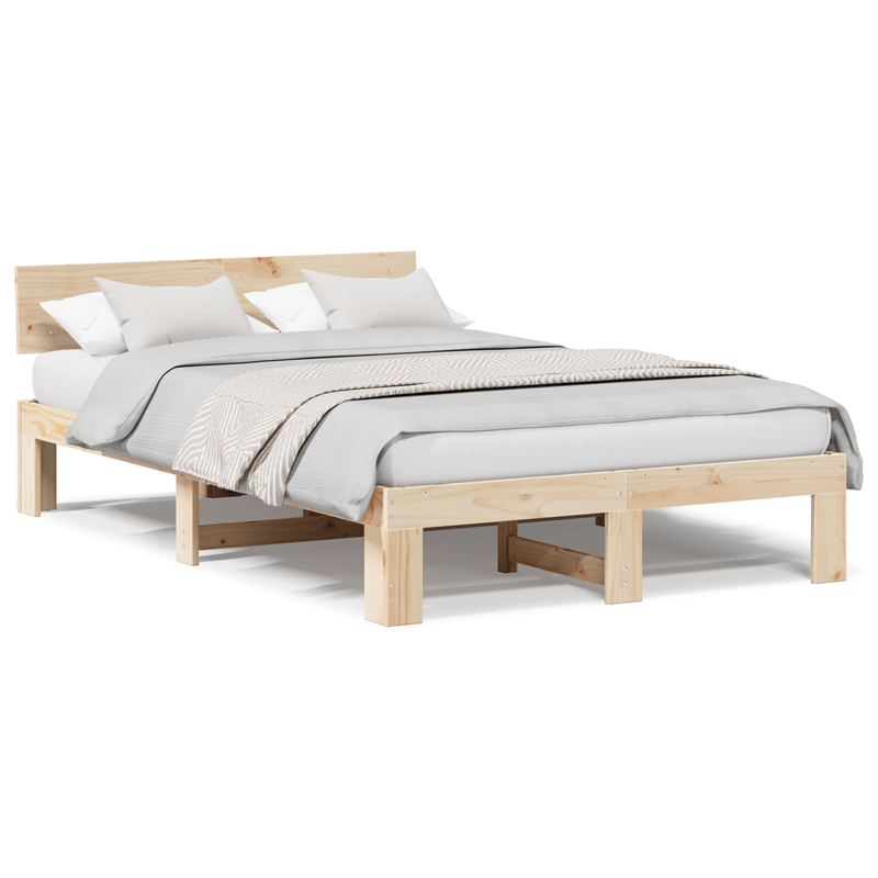 Casa si Gradina - Mobilier - Paturi si accesorii - Paturi - Cadru de pat 120x190 cm din lemn masiv de pin - Infinity.ro