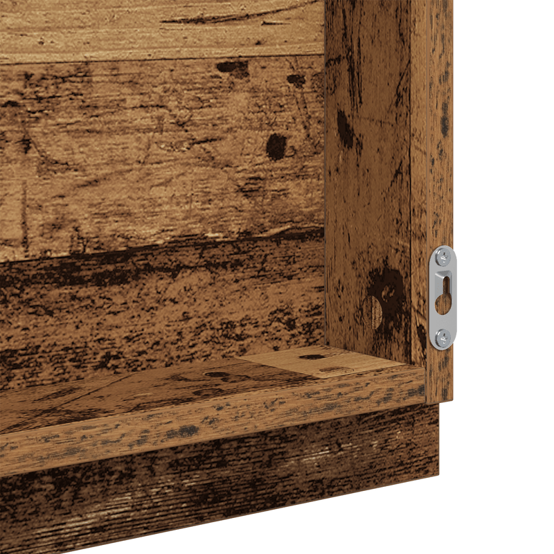 Casa si Gradina - Mobilier - Mobilier baie - Oglinzi baie - Oglinda LED pentru Baie Lemn Uzat 40x8.5x37 cm Lemn Ingineresc - Infinity.ro