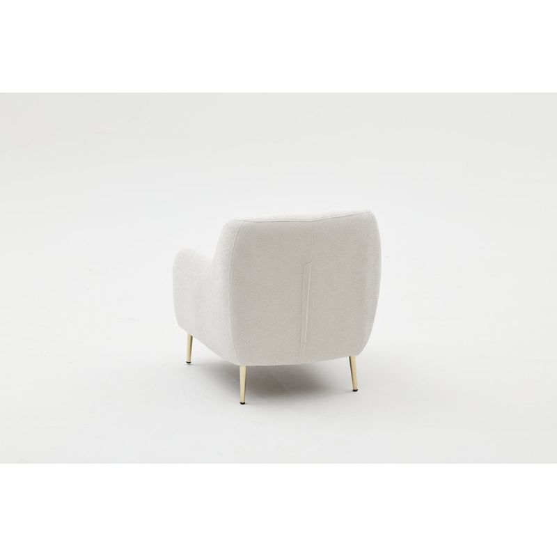 Casa si Gradina - Mobilier - Scaune si fotolii - Fotolii - Fotoliu, Hanah Home, lemn de fag, crem auriu, 77x77x70 cm - Infinity.ro